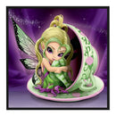 3 Strands DIY Full Embroidery Set Butterfly Girl Printed Cross Stitch Home Decor
