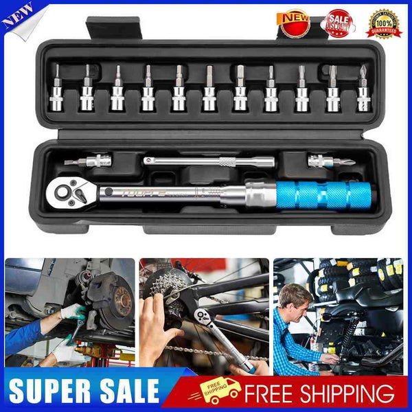 Adjustable Torque Bicycle Repair Tools Maintenance Kit for Road Mountain Bikes