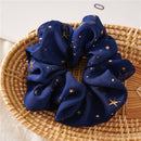 Sweet Scrunchies Chiffon Hair Rubber Band Women Stars Ponytail Holder Hair Ti
