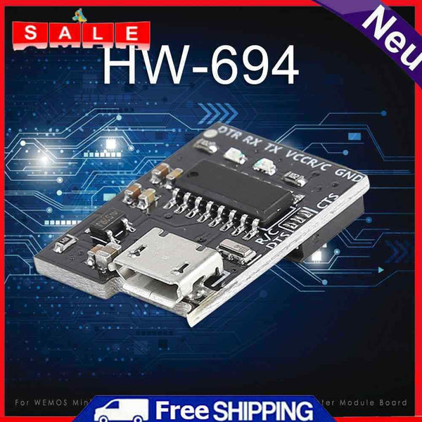 For WEMOS Mini Breakout 5V 3.3V CH340G USB to Serial Adapter Board Module
