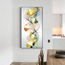 Ginkgo Leaf Abstract Oil Paint By Numbers Kits Canvas Picture Wall Art DIY Cr