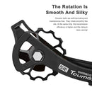 LEBYCLE 13T Bike Rear Derailleur Pulley Guide Bearing Jockey Wheel (Black) Newly