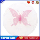 Cartoon Transparent Butterfly Silicone Anti Dust Cup Cover Mug Lid(Pink)