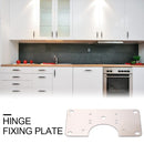Stainless Steel Hinge Fixing Plate for Cabinet Door Repair Installer Kits