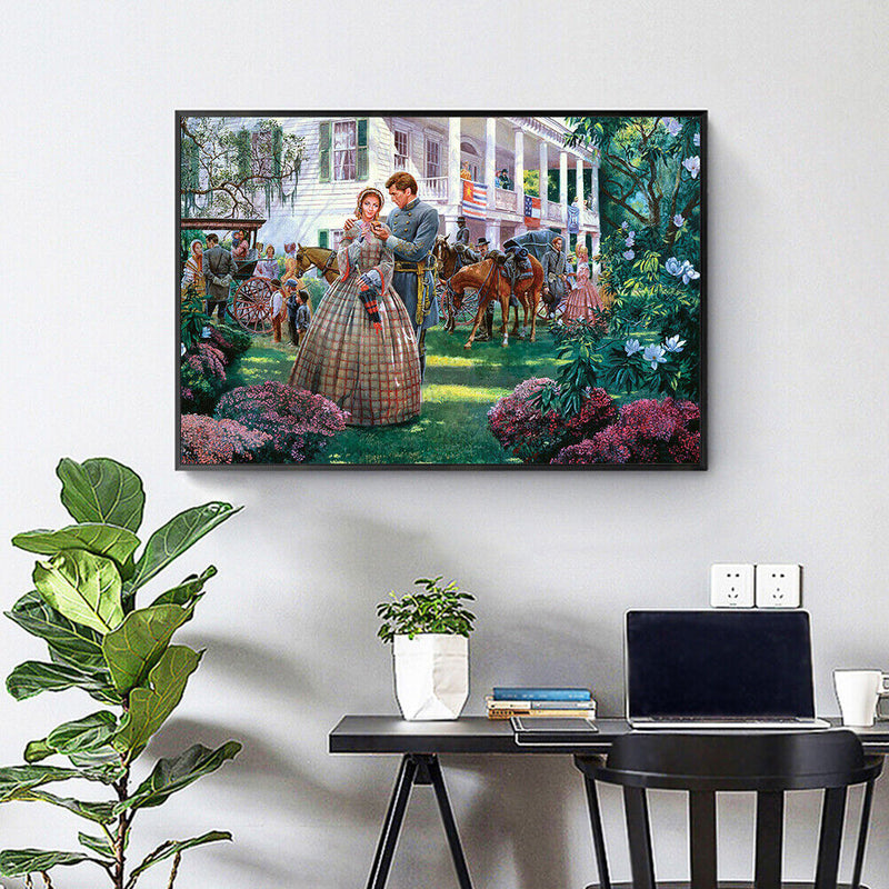 Family Gathering 50x40cm Oil Paint By Numbers DIY Painting M734