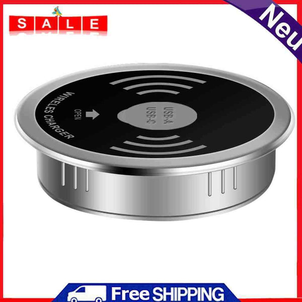 Occitop USB Type-C Multi-Coil, QI, Wireless Charger, Embedded Desktop-Tra