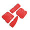 4pcs Smoothing Spatula Sealant Remover Caulking Scraper Grout Kit (Red) Newly