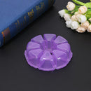 8 Compartment Round Clear Plastic Storage Box Jewelry Bead Organizer