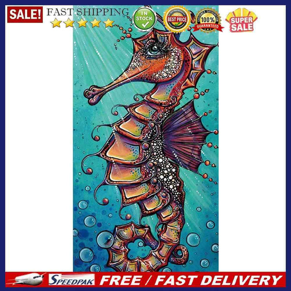 Hippocampus Oil Paint By Numbers Kits Canvas Picture DIY Wall Art Craft Color