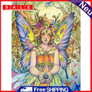 5D Diamond Painting Kit Butterfly Fairy Full Round Drill Rhinestone DIY Wall Art