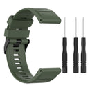 Silicone Watch Strap Bracelet for Garmin Fenix 6X/Fenix 6X Pro (Army Green)