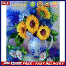 Frameless Sunflowers in Vase Oil Paint By Numbers Kit DIY Handmade Drawing Craft