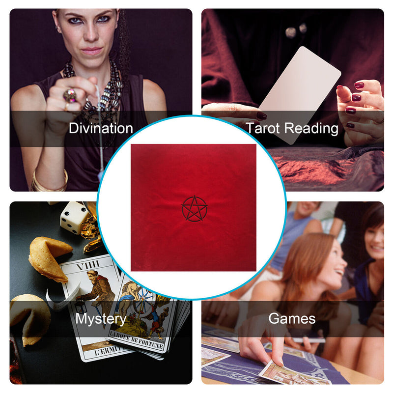 2pcs Tarots Tablecloth with Bags Altar Divination Astrology Board Game Supplies