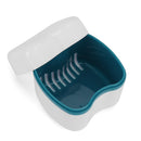 Denture Box Bathroom Travel Denture Cup False Tooth Cleaning Container (F) Newly