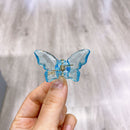 Butterfly Hair Claws Clip Women Korean Transparent Hairpin (Light Blue) Newly