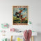 #A Retro Riding Girl Poster Oil Paint By Numbers DIY Frameless Drawing Picture