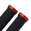 CANSUCC Rubber MTB Bike Handlebar Locking Cover w/ Plug Grip Covers (Red) Newly