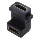 90 Degree HDMI-compatible Female to Female Coupler Adapter Converter with S