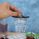 Silicone Heat-resistant Dust-proof Sealed Cup Lids Bowl Cover Lid (Black)