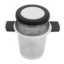 Stainless Steel Tea Strainers Infuser Steeping Loose Leaf Tea Filter(Black)