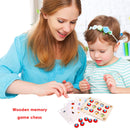 Funny Training Kids Wooden Memory Game Chess Educational Children Cognize Toys