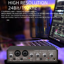 Audio Interface Sound Card 2 in 4 Monitor Electric Recording Studio Singing