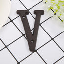 Metal DIY Letter Door Plate Cast Iron Alphabet House Sign Plate Cafe Wall Decor