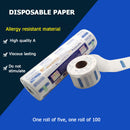 5 Rollers Neck Covering Papers Disposable Hair Cutting Ruffle Collar Wraps