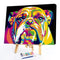 Oil Canvas Pictures Set DIY Painting By Numbers Cartoon Animals Hand Painted Kit