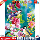 Painting By Numbers Kit DIY Birds Flowers Canvas Oil Art Picture Home Decor