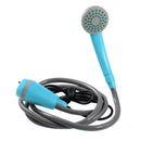 Portable Car Washer Shower Pump Set Outdoor Camping Hiking Bathing (Blue) Newly