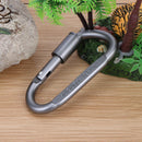 1pcs Travel D-Shaped Aluminum Alloy Carabiner Screw Lock Hook Clip Sch