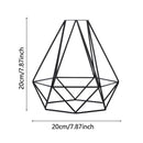 Geometric Ceiling Plate Light Holder Hanging Lamp Cage Metal Pendant Lamp Shade