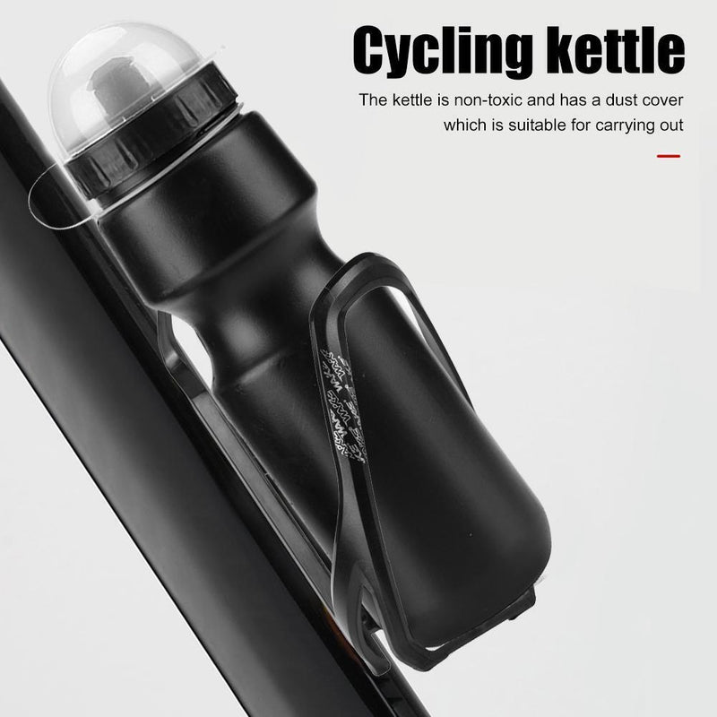 650ML MTB Bike Water Bottle with Dust Cover Portable Cycling Bike Kettle