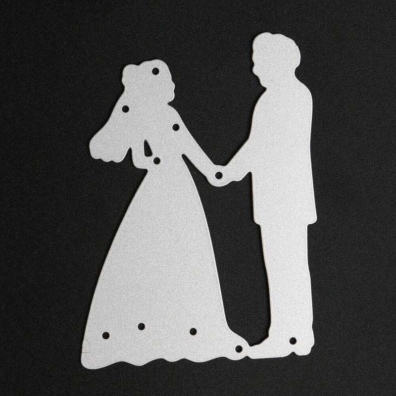 Metal Bride Groom Wedding Cutting Dies Stencils For DIY Scrapbooking Newly