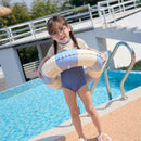 Blue Striped Swimming Ring First-Class Seam Technology Thickened Ring (70) Newly