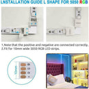 LED Light Strip Connectors Set For SMD 5050 Multicolor 12V-24V LED Strip X7I2