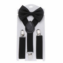 Hair Bow Set Baby Printed Bow Tie Cow Tie Belts Kids Suspenders Elastic Braces