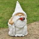 Funny Smoking Dwarf Garden Sculpture Ornaments Gnome Statue Home Yard Decor