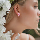 Round Fashion Women Gifts Stud Earring Wedding Exquisite 12 Pairs