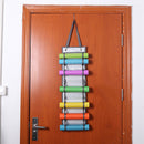 Wall Mounted Vinyl 14 Roll Storage Rack Hanging Compartment Bag (with Hook)