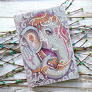 DIY Elephant Special Shaped Diamond Painting 50 Page A5 Sketchbook Painting