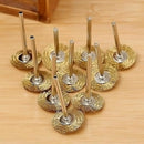 10pc Mini Wire Brush Brushes Brass Cup Wheel For Grinder Drill-3x5mms or L2L9