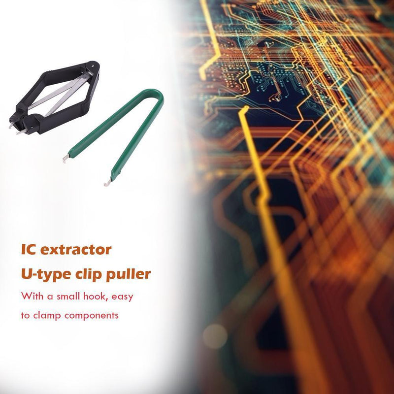2pcs DIY Kit Parts Protection IC Extractor CPU Puller PLCC Puller Clips Newly