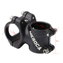 MEROCA MTB Bike Stem 31.8x35mm Handlebar Aluminum Riser Fixed Parts (Black)
