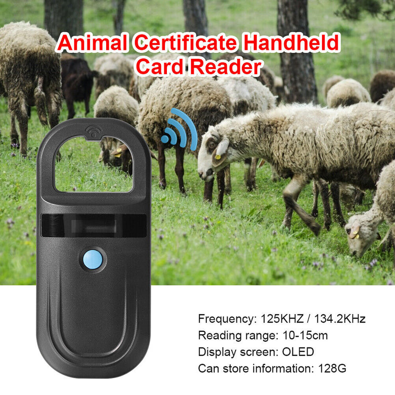 Animal Pet ID Reader Chip Transponder USB Handheld Identification Card Scan