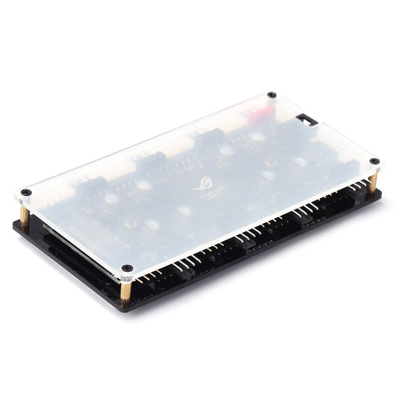 1 to 8 Multi Way Splitter RGB PWM Hub Controller Adapter (12V 4Pin+Shell) Newly