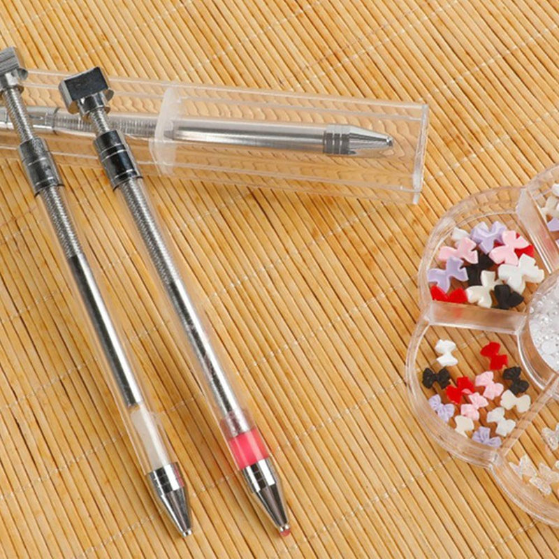 5D DIY Diamond Painting Rotary Automatic Square/Round Drill Pen with Clay
