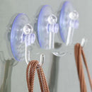 Gadget Suckers Home Bathroom 4CM Suction Cup Transparent PVC Wall Hooks Hanger