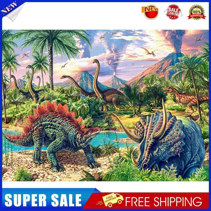 #A 5D DIY Full Drill Diamond Painting Dinosaur Cross Stitch Mosaic Kits (W623)